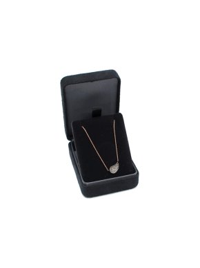 Bespoke Rose Gold Diamond Droplet Necklace