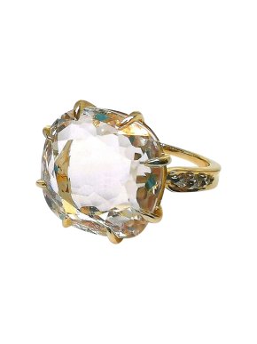 H Stern 18ct Yellow Gold Facet Cut Moonlight Diamond Ring