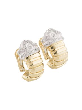 Bespoke Yellow Gold Diamond Earrings