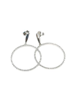 Gem fields x Muse 24mm diamond hoop earrings