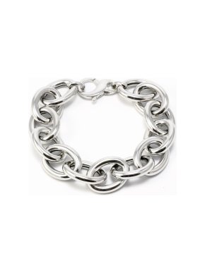 Idandi Sterling Silver Chunky Chain Link Bracelet