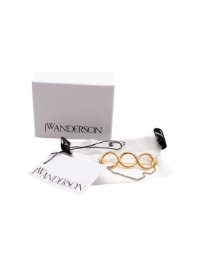 JW Anderson Twisted Brooch With Chain