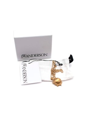 JW Anderson Gold Tone Turtle Pendant Necklace