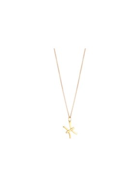 Chloe Zodiac Collection Gold Tone Pisces Pendant Necklace