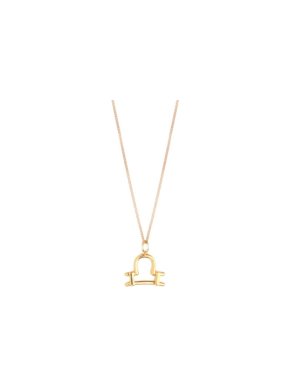 Chloe Zodiac Collection Gold Tone Libra Pendant Necklace
