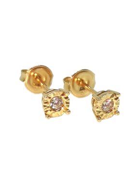 Bespoke Yellow Gold Sapphire Stud Earrings