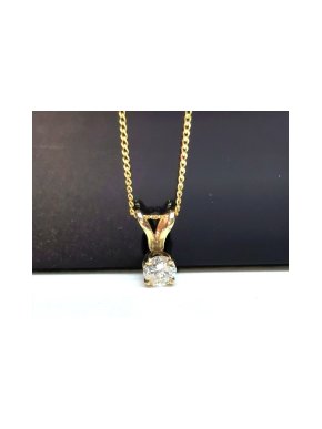 Bespoke 9ct yellow gold & diamond necklace