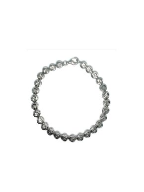 Bespoke Sterling Silver Diamond Tennis Bracelet