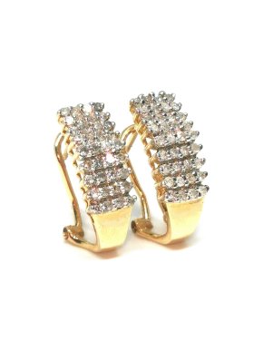 Bespoke diamond clip earrings