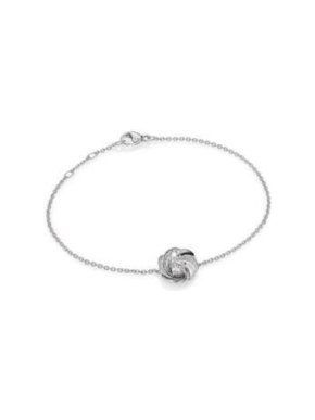 De Beers Aria Diamond & 18k White Gold Chain Bracelet