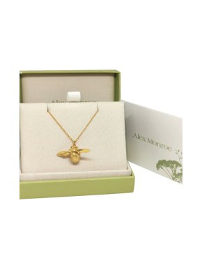 Alex Monroe Gold Vermeil Bumblebee Necklace