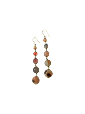 Fragments Botswana Agate Bead Drop Earrings