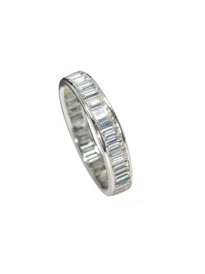 Bespoke Baguette Diamond Full Eternity RIng