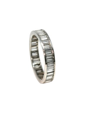 Bespoke Full Diamond Eternity Ring in 18ct White Gold