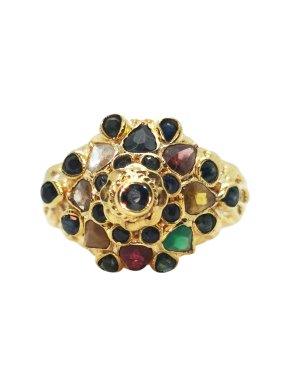 Bespoke Thai Princess 18ct Yellow Gold Ring