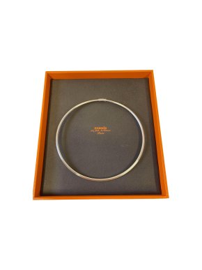 Hermes Sterling Silver Collier Choker