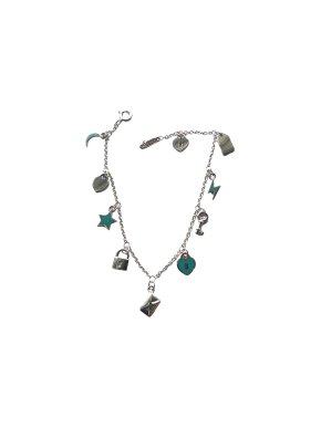Tiffany & Co. Sterling Silver/Enamel Charm Bracelet