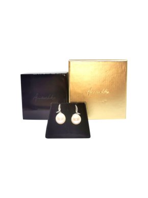 Annoushka diamond and Baraque pearl drop earrings