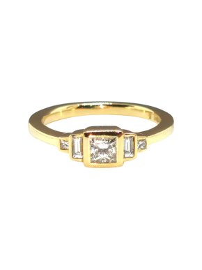 Cred 18ct Yellow Gold Ethical Diamond Ring
