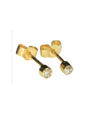 Bespoke 18ct Yellow Gold Diamond Studs