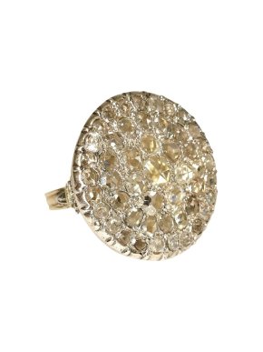 Bespoke Antique Georgian Rose Cut Diamond Dress Ring