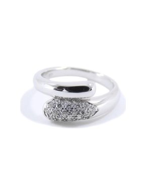 Bvlgari Diamond Set 18kt White Gold Astrea Ring