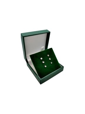 Bespoke 18ct White Gold Diamond Stack Earring Set