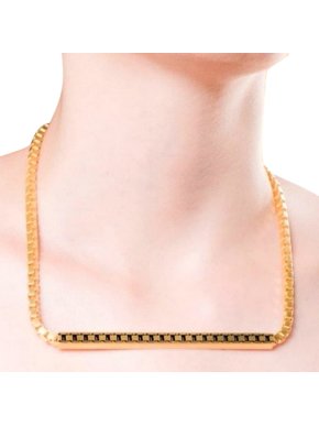 Jasmina Jovy Gold Tone Bar Pendant