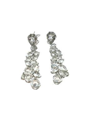 William & Son 18ct Gold Diamond/Sapphire Detachable Droplet Earrings