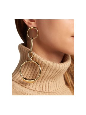 Chloe Gold Tone Bijou Chain Link Earrings