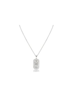 Bvlgari White Gold Diamond Pendant Necklace