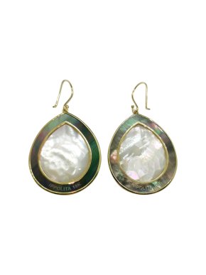 Ippolita 18ct Yellow Gold Mother of Pearl Quartz Drop Earrings