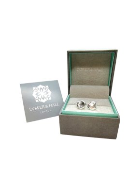 Dower & Hall Silver Pebble Earrings