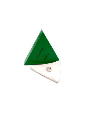Bottega Veneta Sterling Silver Signet Ring - Size 19