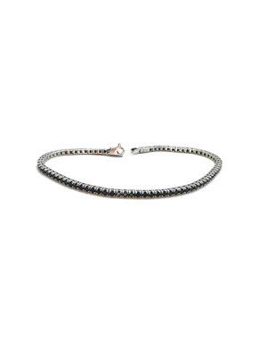 Erika 18ct White Gold Black Diamond Tennis Bracelet