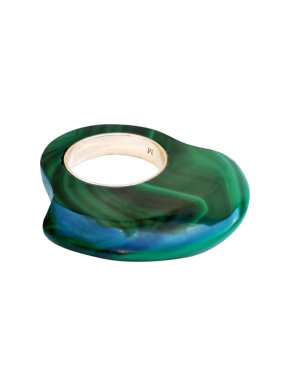 Bespoke Malachite 9ct Gold Ring