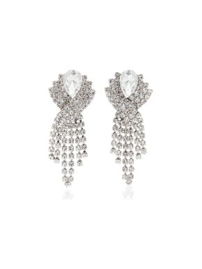 Alessandra Crystal Fringed Earrings