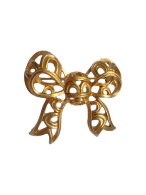 Nina Ricci Vintage Filigree Bow Pin Brooch