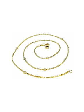 Boodles 18ct Yellow Gold Diamond Station Necklace