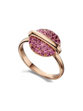 Fiorelli Rose Gold Garnet Eclipse Ring