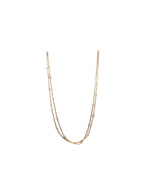 William & Son London Collection 18ct Rose Gold Diamond Chain Necklace