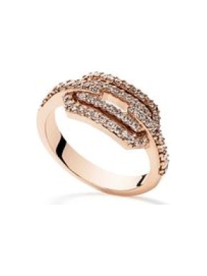 William & Son 18ct Rose Gold London Collection Diamond Ring