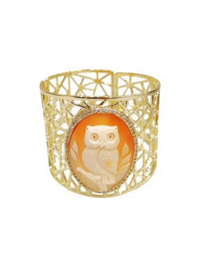 Amedeo Scognamiglio Gold Tone Owl Cuff