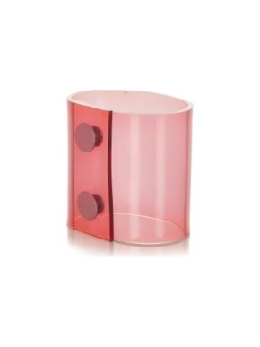 Chanel Red Vinyl Button Cuff