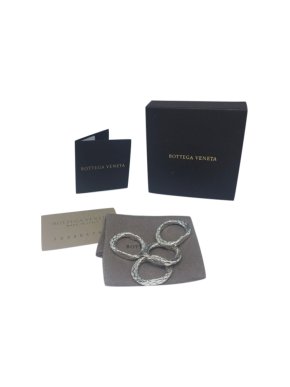 Bottega Veneta Set of 4 Intrecciato Rings