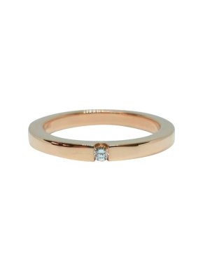 Adler rose gold diamond fusion ring