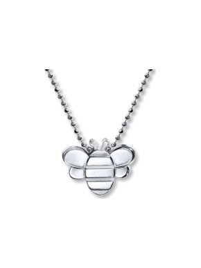 Alex Woo Sterling Silver Bee Pendant Necklace
