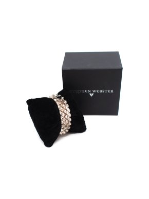 Stephen Webster Superstud Onyx Hinged Cuff Bracelet