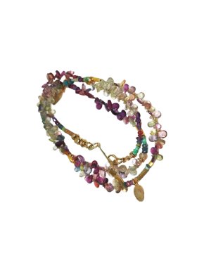 Bespoke 18ct Gold Sapphire Briolette Necklace