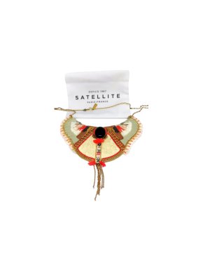 Satellite Paris Embellished Hand Made Collar Necklace